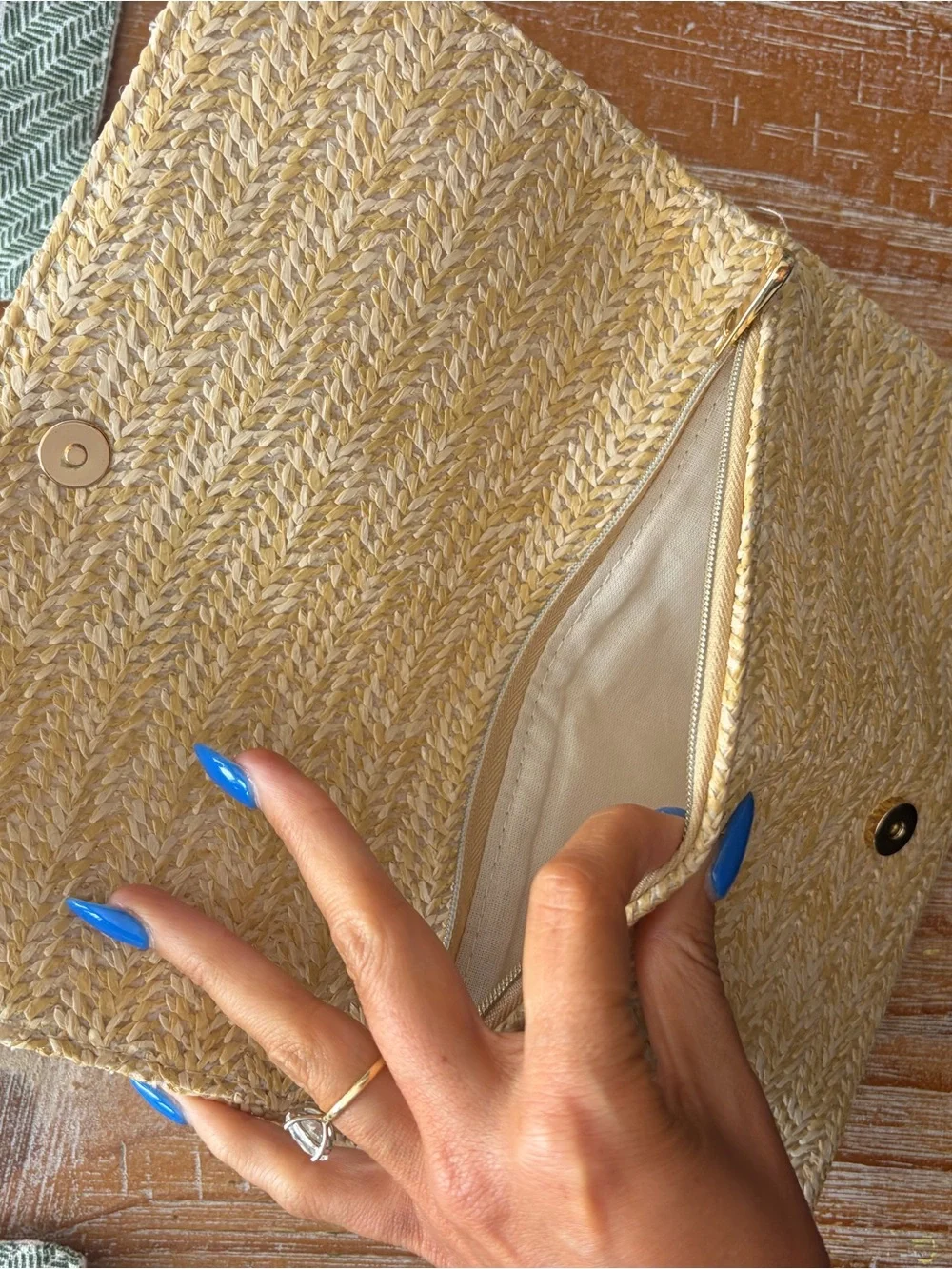 Dior woven straw